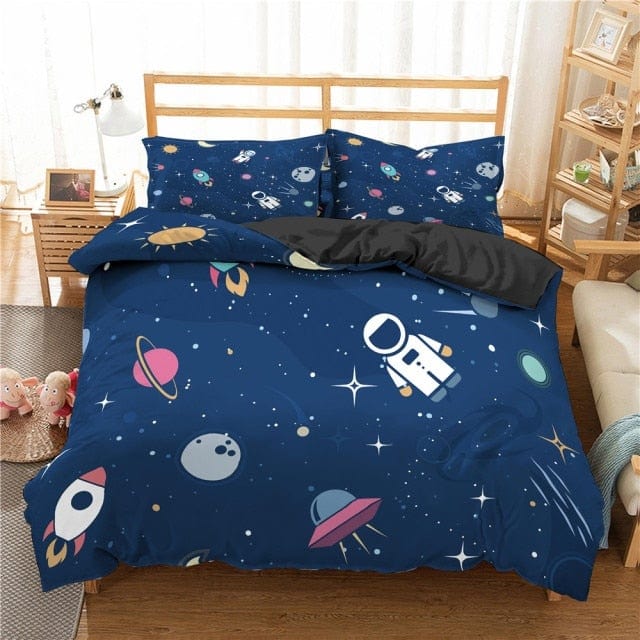 BB45-6 / duvet cover / UK Single 135x200cm Aviation Astronaut Duvet Cover