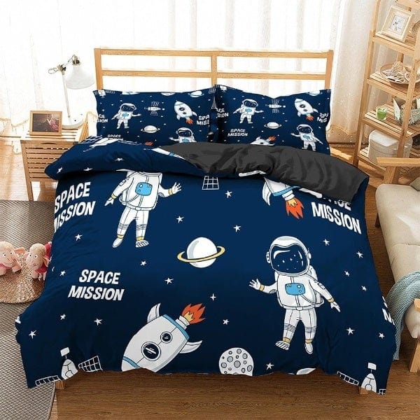 Aviation Astronaut Duvet Cover