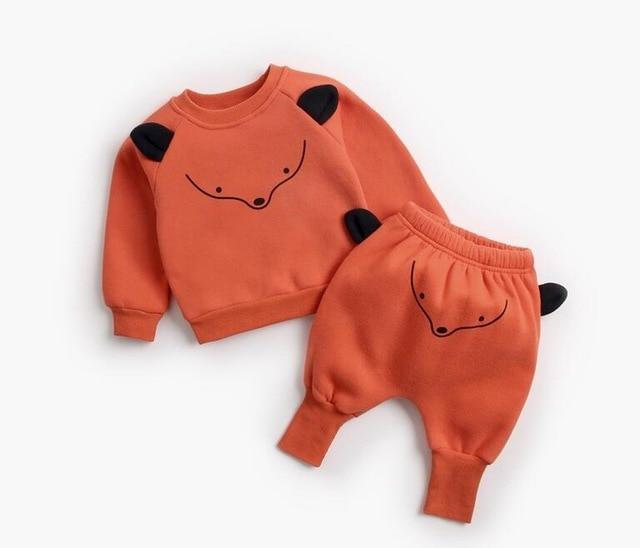 Boy's Clothing Indian red / 18-24M Baby Animal Sweatshirt Outfit