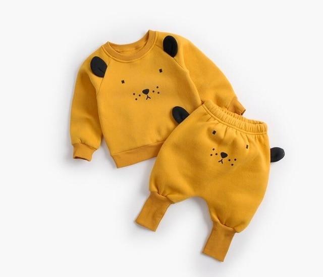 Boy's Clothing Gold rod / 6-12M Baby Animal Sweatshirt Outfit