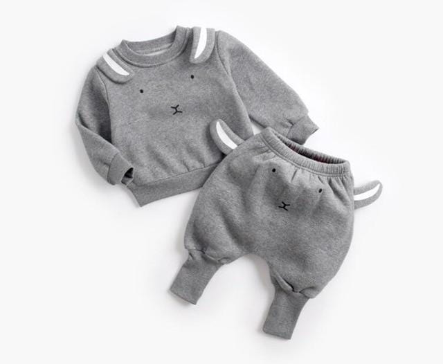 Boy's Clothing Gray / 6-12M Baby Animal Sweatshirt Outfit