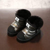 C / 32(Insole 19.0cm) Plush Warm Black Sport Shoes
