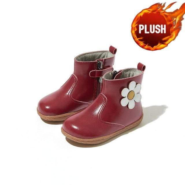 Red(Plush) / 27(Insole 173mm) Baby Ankle Boots