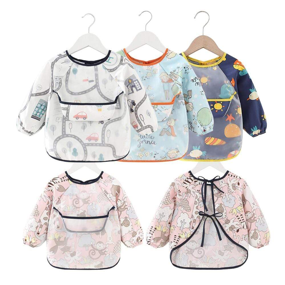 Accessories Baby Bib  Long Sleeve Waterproof