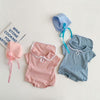 Baby Bodysuits Sail Collar Toddler Girls