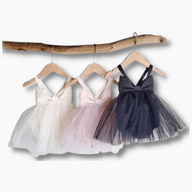 Baby & Toddler Baby Bowknot Tutu Bodysuit Dress