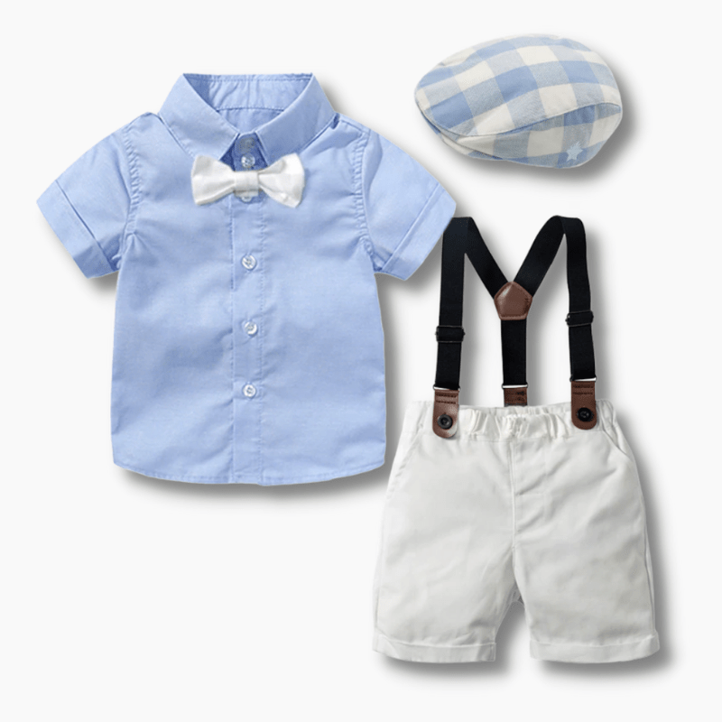 Boy's Clothing Baby Boy Plaid Bow Set