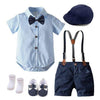 Boy&#39;s Clothing Blue Romper Set B / 18M Baby Boy Smart Outfit