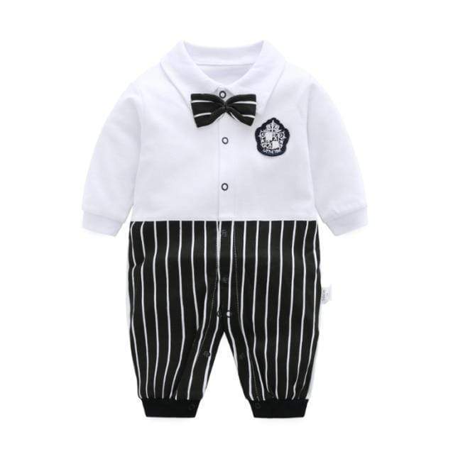 Boy's Clothing Vertical Stripes / 12M Baby Boy Smart Romper