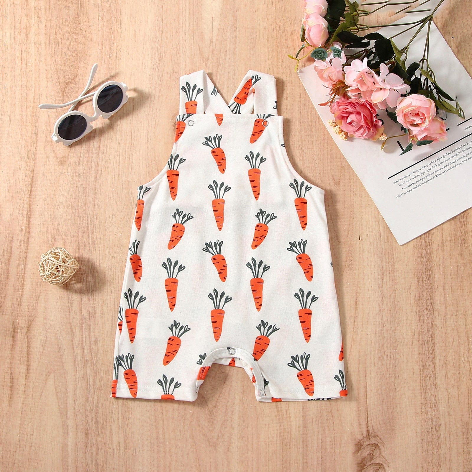 Baby  Button Romper Pants