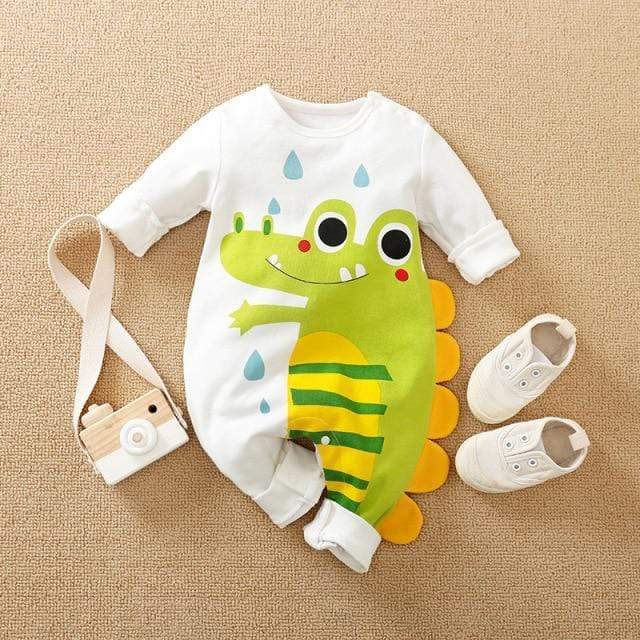 Boy's Clothing Dinosaur B / 12-18M Baby Cartoon Romper