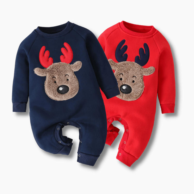 Boy&#39;s Clothing Baby Christmas Romper Reindeer Print