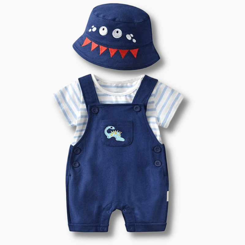 Baby Dinosaur Jumpsuit 3 Piece Set