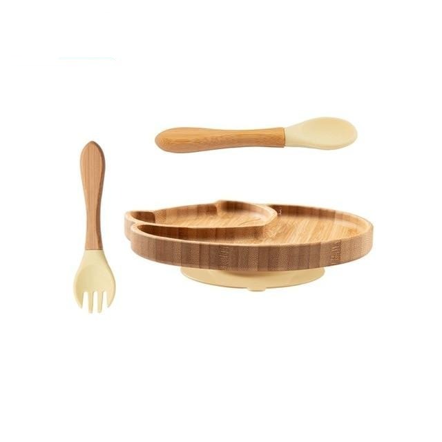 Gift Set Yellow Fox Set Baby Feeding plate