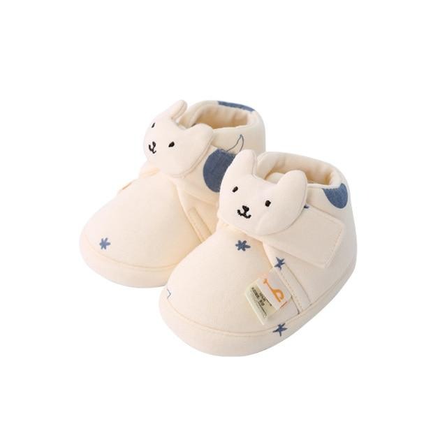 Beige bunny / 5.31Inch Baby Girl Booties