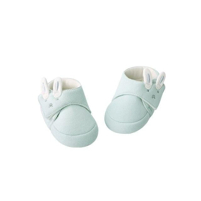 Mint bunny / 4.53 Inch Baby Girl Booties