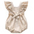 BD0A317 Beige / 66 Baby Girl Linen Romper