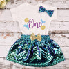C / 18-24 M Baby Girl Mermaid Birthday outfit