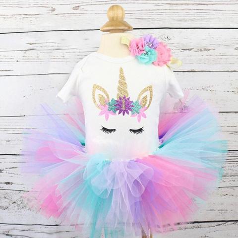 Girl's Clothing unicorn 1 Baby Girl Party Tutu