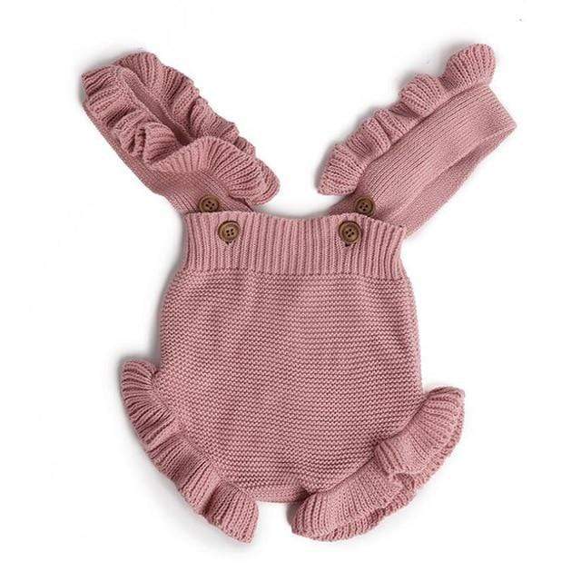 223 Pink / 12M Sleeveless Romper Jumpsuit