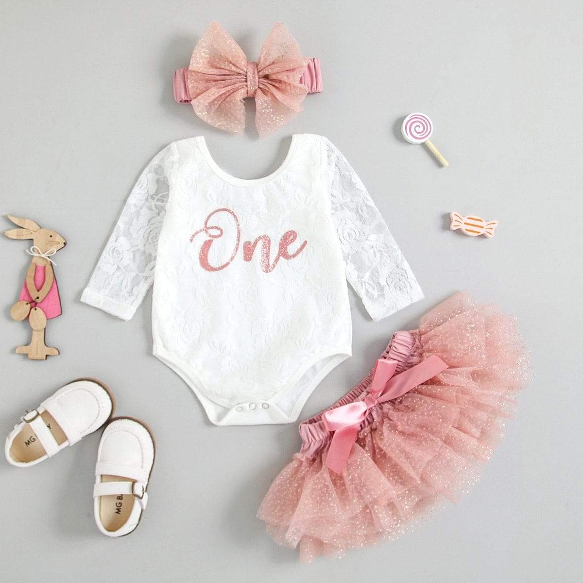 Baby Girls 1st Birthday Outfit Momorii