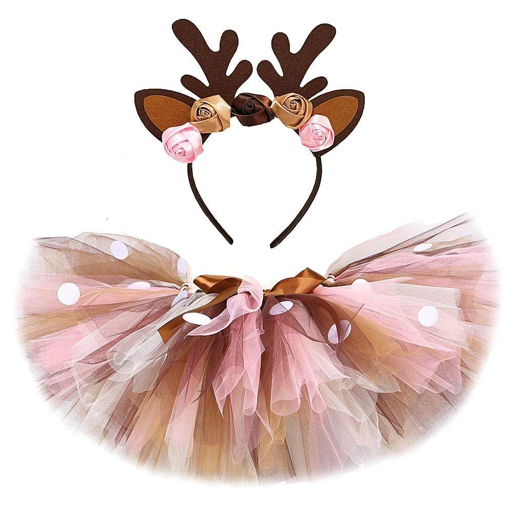 Girl's Clothing Baby Girls Deer Tutu Skirt Outfit