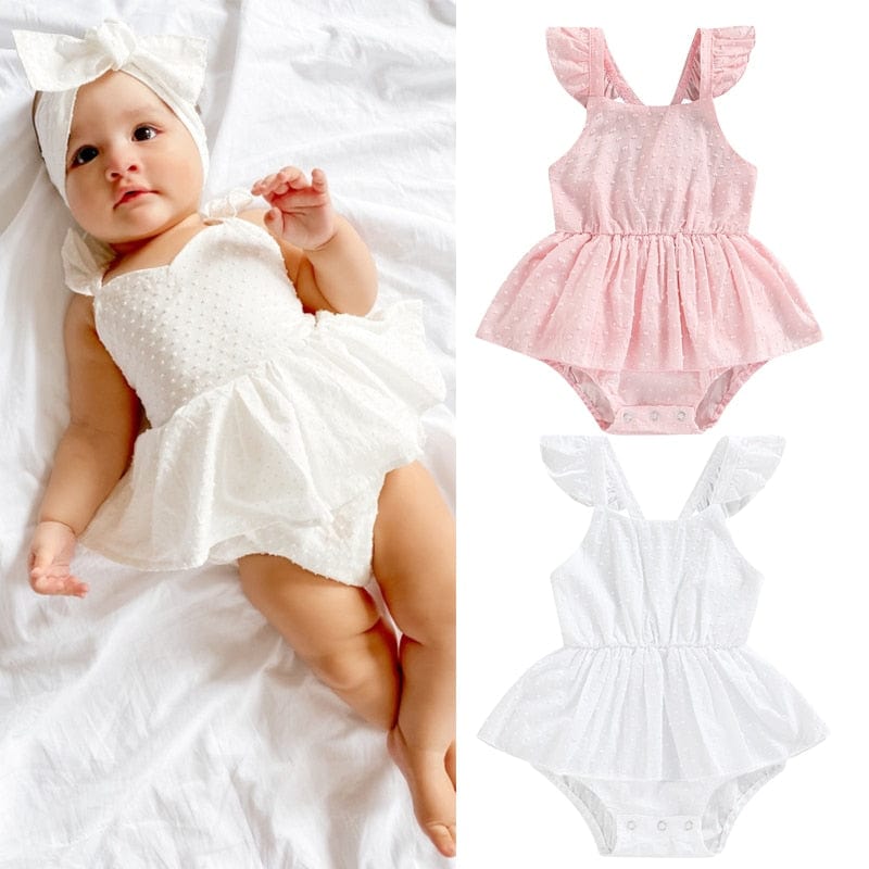 0 Baby Girls Romper 2 Colors