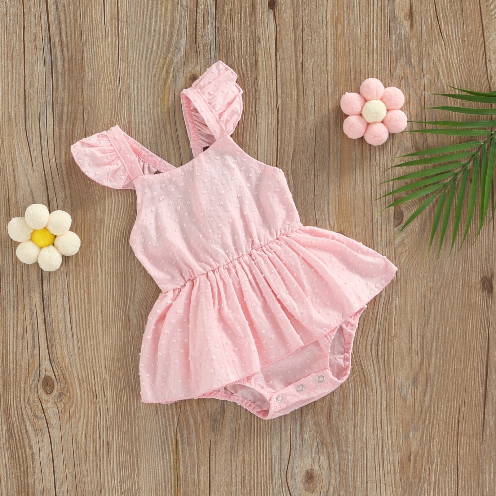 Baby girl frilly rompers top