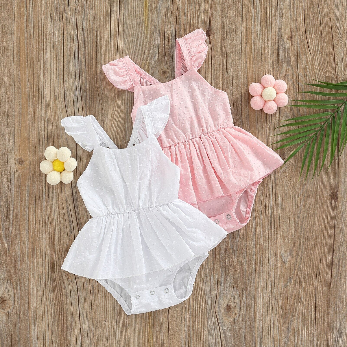 0 Baby Girls Romper 2 Colors