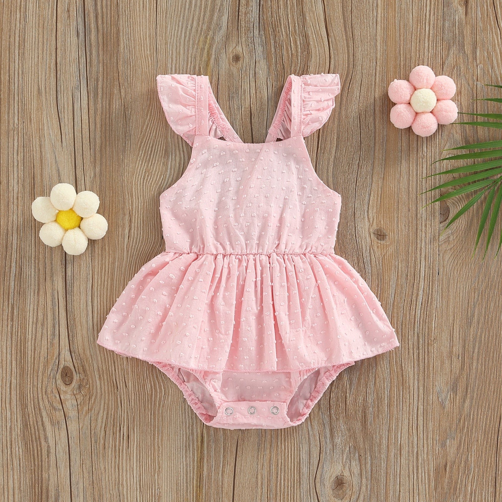 0 Baby Girls Romper 2 Colors