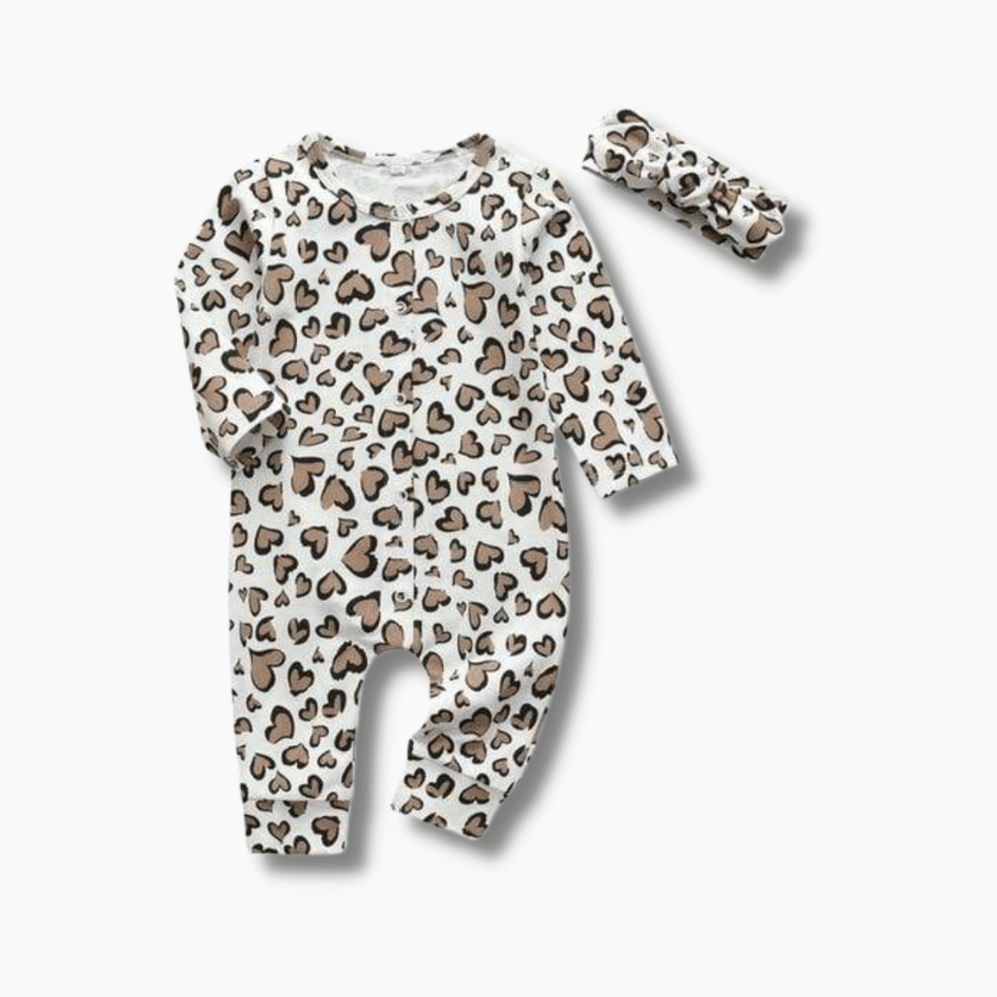 Girl's Clothing Baby Heart Print Romper