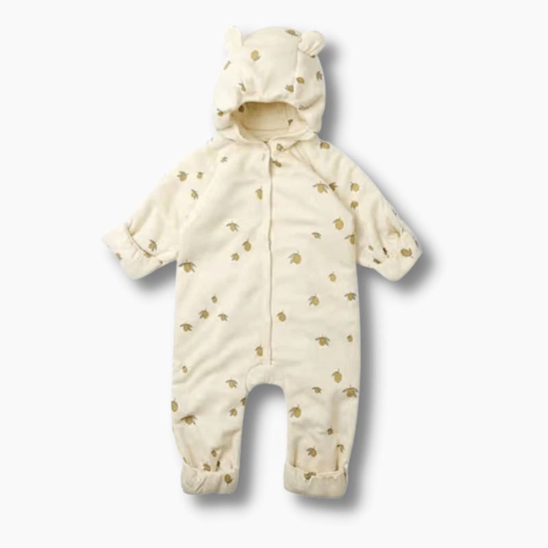 Baby Hooded Quilted Romper