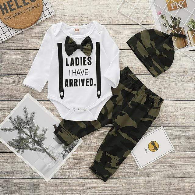 Boy's Clothing Camo / 12-18 Months Baby I have arrived Bodysuit