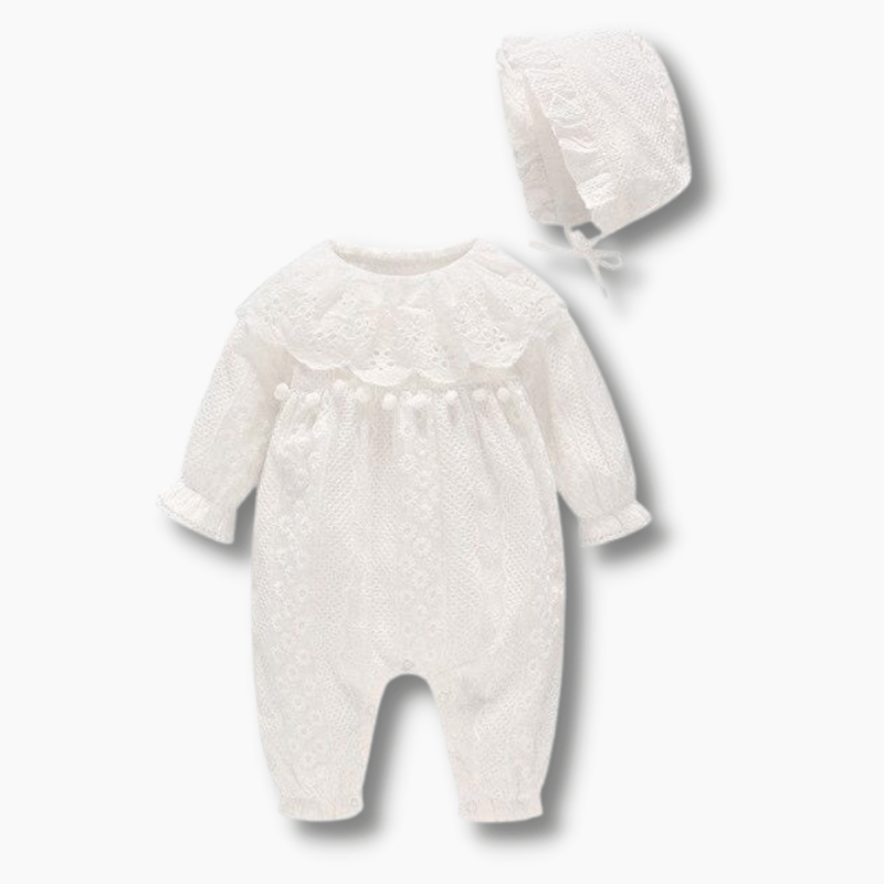 Girl's Clothing Baby Jumpsuit and Hat Set