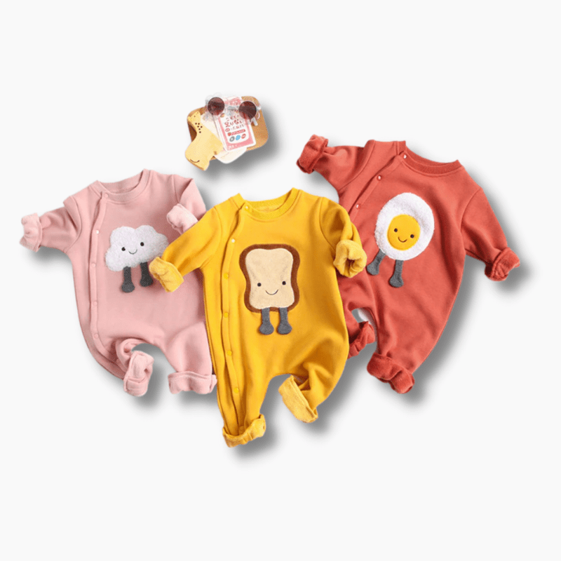 Girl's Clothing Baby Jumpsuits Fun Cartoon Design