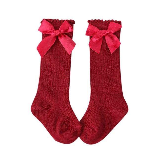 Accessories Red Baby Knee High Socks