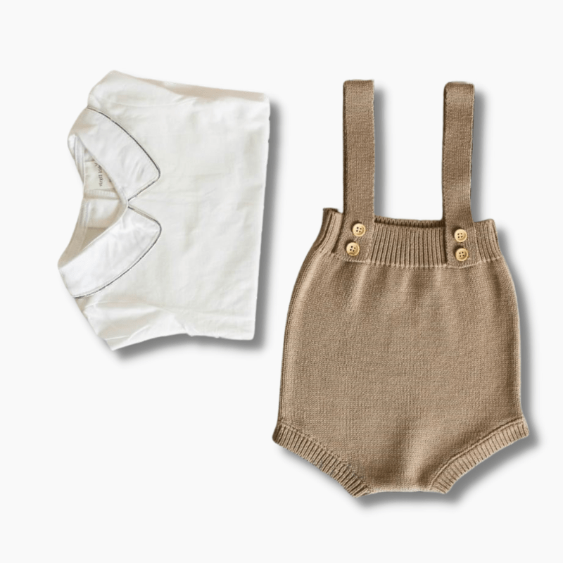Girl's Clothing Baby Knit Suspender Romper