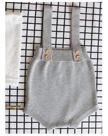 Girl's Clothing Grey / 24M Baby Knitted Cardigan Romper