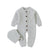 Boy's Clothing Gray / 3M Baby Knitted Romper with Hat