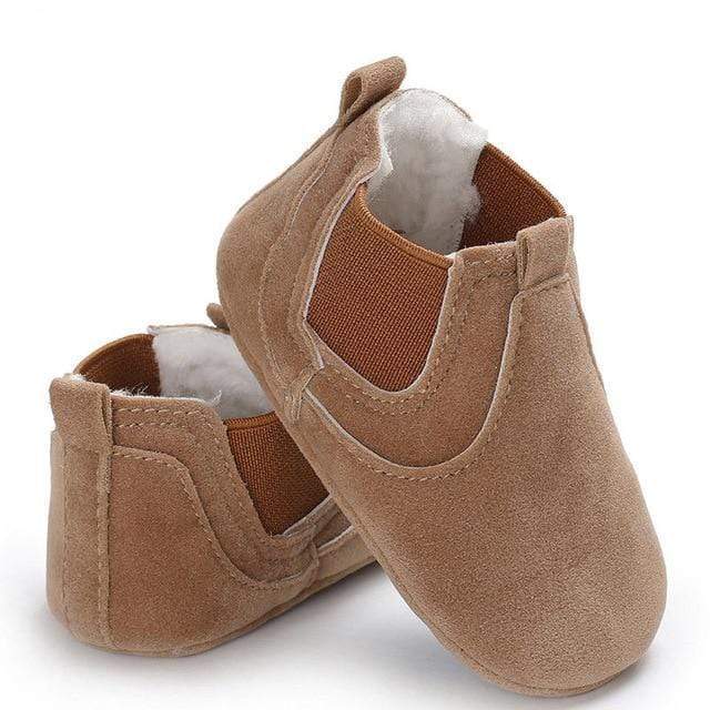 Shoes Brown / 0-6M Baby Leather Soft Sole