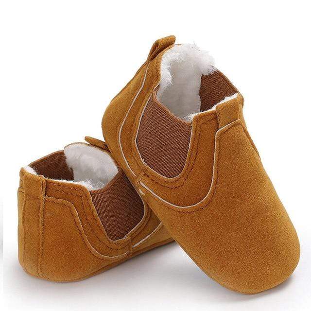 Shoes Yellow / 0-6M Baby Leather Soft Sole