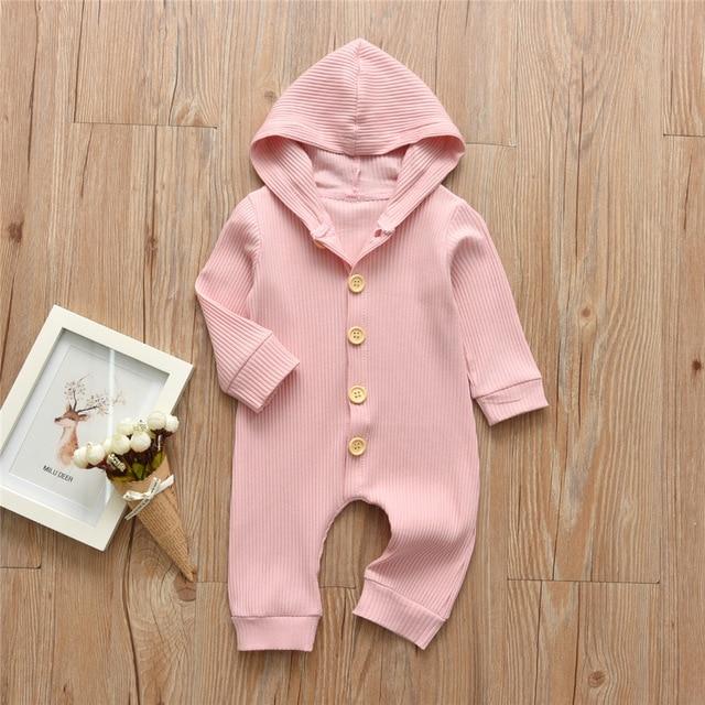unisex Dark Grey / 6M Baby Long Sleeve Jumpsuits