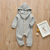 unisex Gray / 9M Baby Long Sleeve Jumpsuits