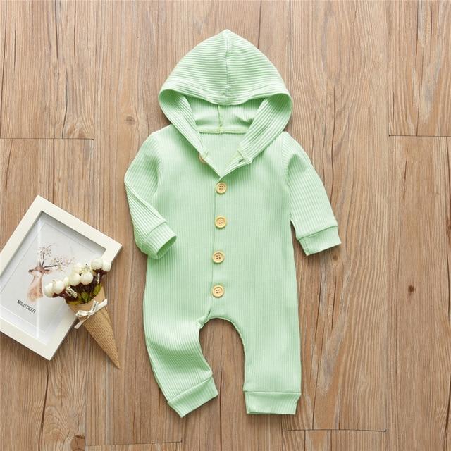 unisex Army Green / 3M Baby Long Sleeve Jumpsuits
