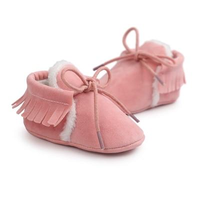 Shoes Pink / 13-18M Baby Moccasins Soft Shoes