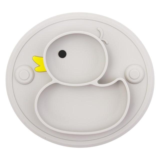 Accessories Grey Baby Plate Duck Dishes