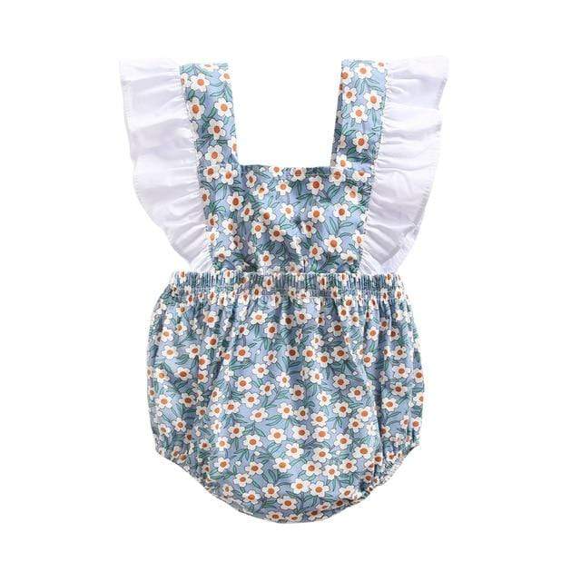 Girl's Clothing BRS8042 / 12M Flowers Rompers Clothes Girl