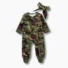 Baby Romper In Camouflage Print