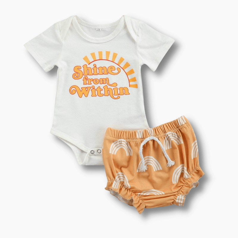 Girl's Clothing Baby Romper Shorts Set