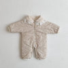 beige / 3-6M / China Baby Rompers Fur Lining
